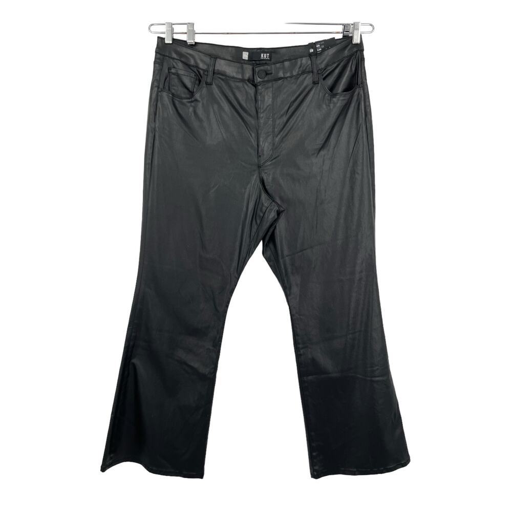 Kut the Kloth Ana High Rise FAB AB Flare black coated size 22W - Picture 1 of 5